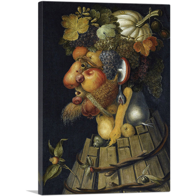 «Autumn 1573» par Giuseppe Arcimboldo, impression sur toile tendue, H 18 po x l 12 po x P 0,75 po