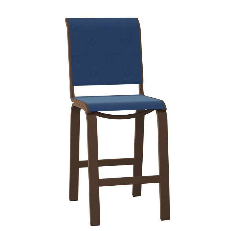 Tabouret de bar 26 po Holna, Cobalt 35D Sunbrella®, Kona texturé