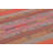 Vintage Peruvian Square Kilim, Polychromatic Geometric Stripes - Rug & Kilim