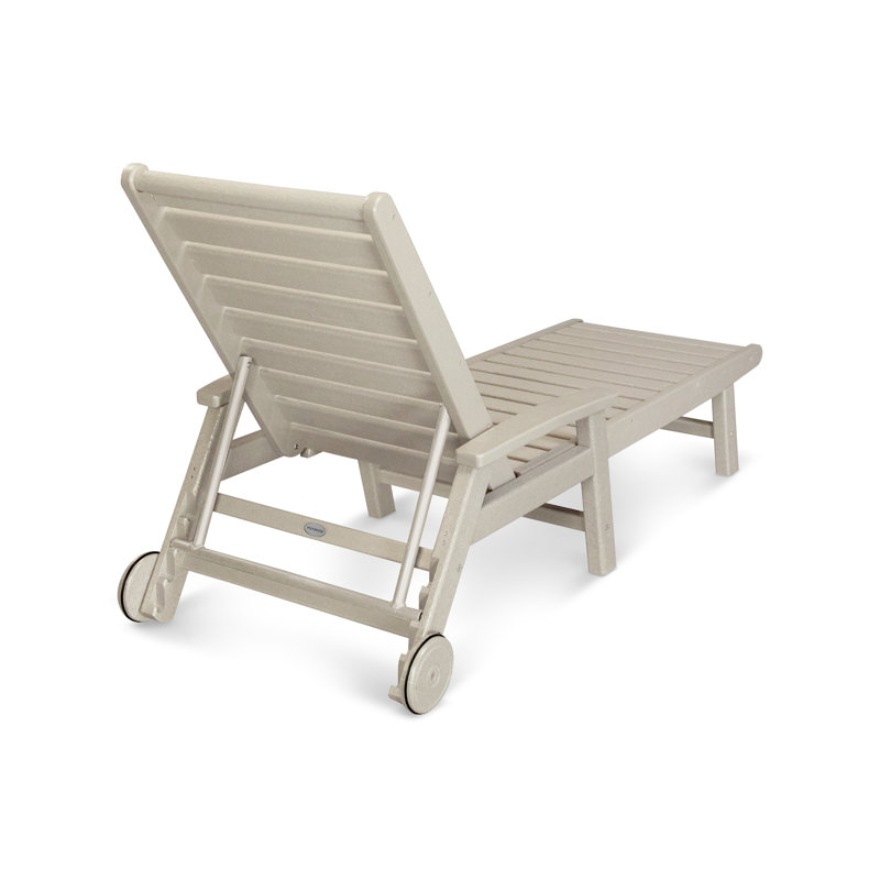 Signature Chaise with Wheels, Sand