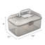 Terrarium gris transparent pour insectes et reptiles