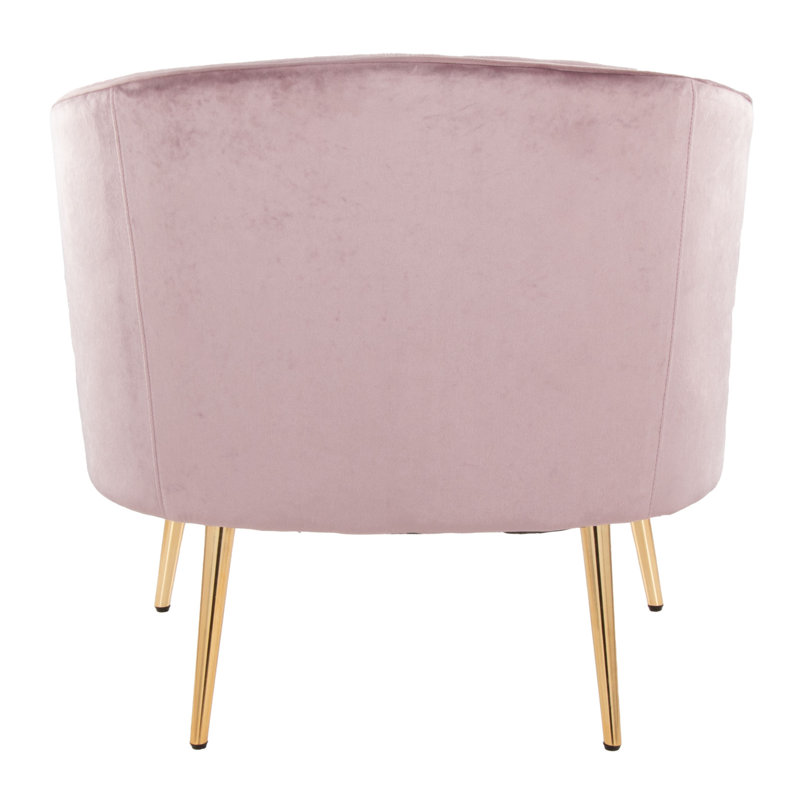 Chaise d'appoint Tania Contemporary / Glam, Rose