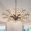 Lustre en cristal Vintage Bronze