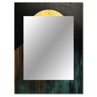 Geometric Art Decor Essential Forms IV - Modern Unique Wall Mirror, Modern Mirror, Printed Metal Art
