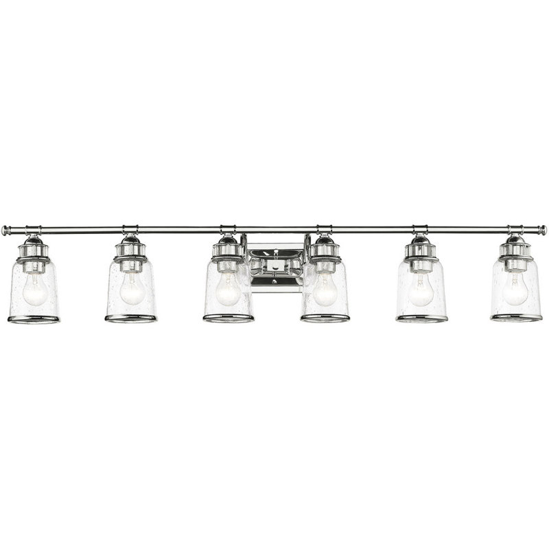 Éclairage pour meuble-lavabo 6 lumières, Chrome poli