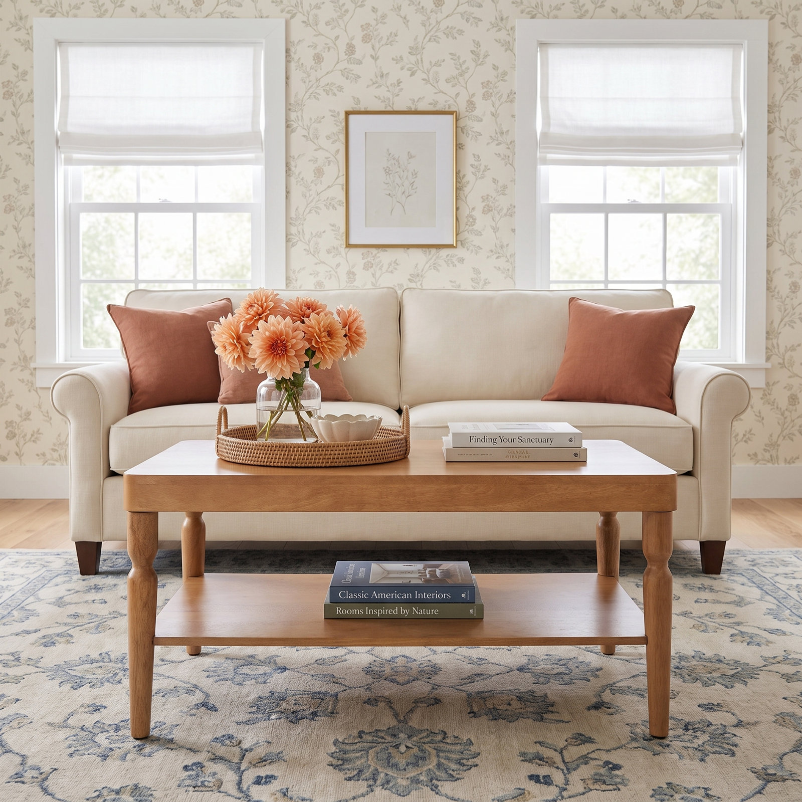 Dalia 36" Mango Coffee Table, Natural
