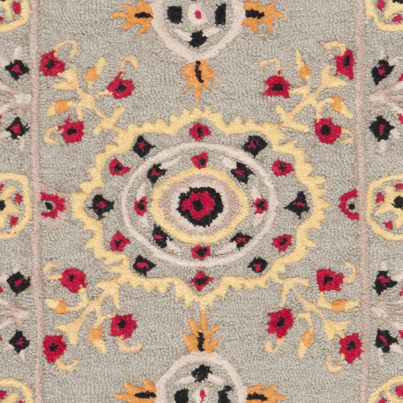 Eatonville Hand Tufted Wool Floral Rug, Round 5'