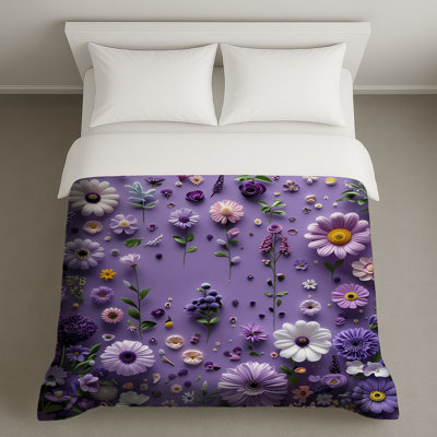 Housse de couette à motif floral