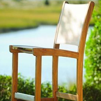 St. Tropez 28" Teak Patio Bar Stool