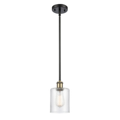 Luminaire suspendu cylindrique 1 lumière Leilani