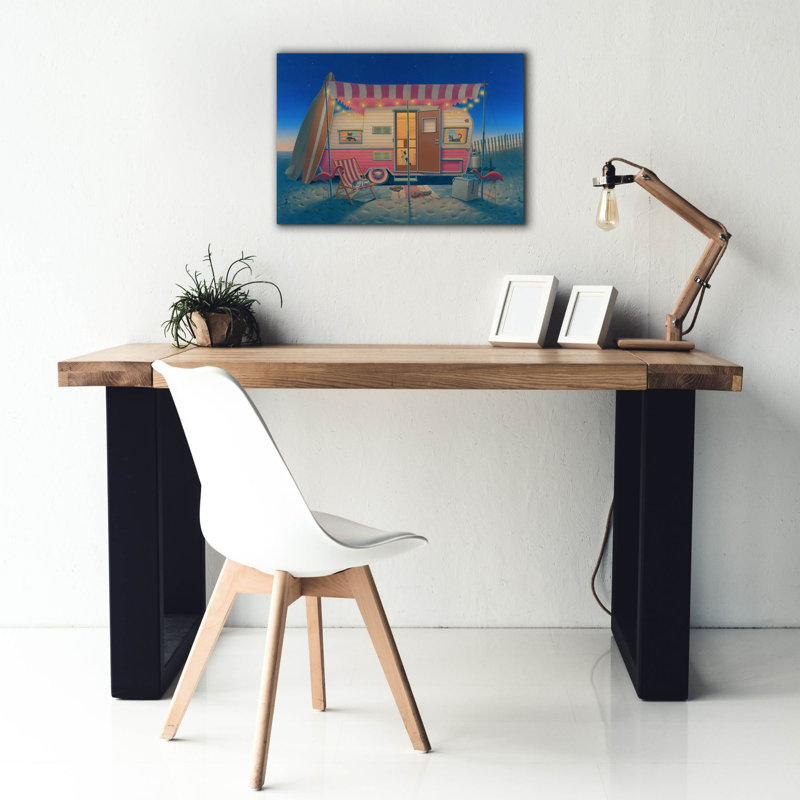 «Happy Campers» par Richard Courtney, art mural sur toile, H 18 po x l 26 po x P 0,75 po