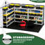 8 pi L x P 12 po Remise de rangement en plastique avec plancher - Structure en Pp durable renforcée d'acier pour une construction robuste pouvant accueillir des outils lourds, une ventilation améliorée et une porte verrouillable naturelle