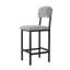 Table de salle à manger moderne et chaises pour 2 personnes, ensemble de table de salle à manger avec finitions en marbre et 2 chaises rembourrées-519649722