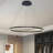 Stockham 1-Light Chandelier Round Circle LED Kitchen Island Pendant Remote Dimming-88581879-88581882