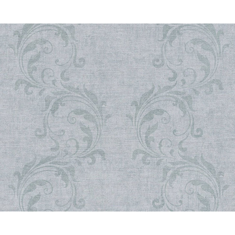 Papier peint à motif damassé Concord Walldingings, Gris / argent