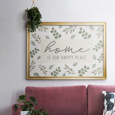 Home Is Our Happy Place, reproduction d'art sur toile
