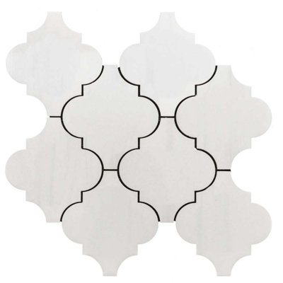 Stately Arabesque 11" x 12" Porcelain Wall & Floor Tile