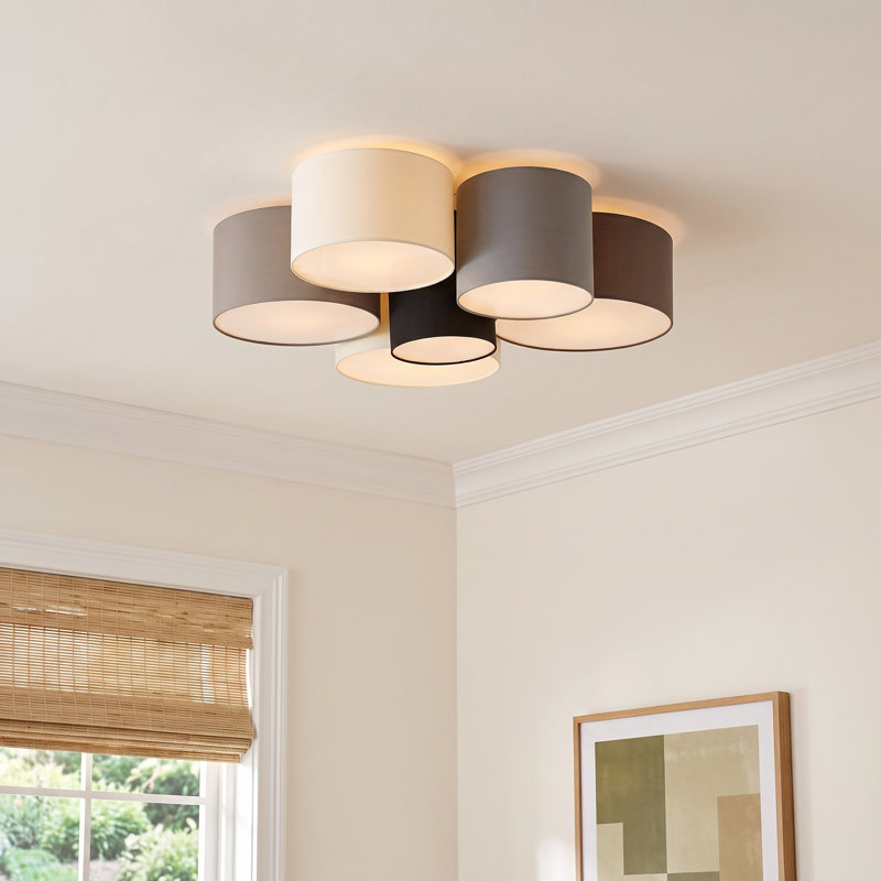 Beckman 33.15" W 6-Light Dimmable Flush Mount