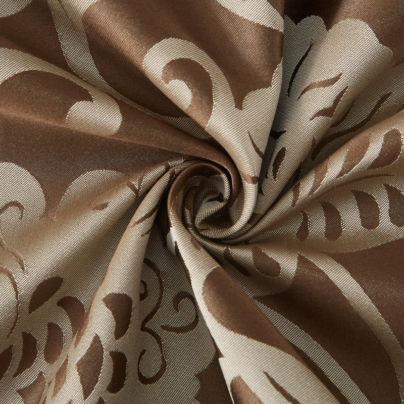 Fennville Microfiber 7 Piece Comforter Set, Queen Comforter + 6 Additional Pieces, Brown/Gold