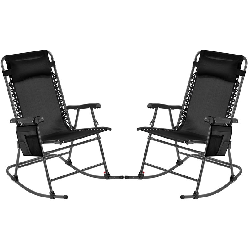 Chaise longue de patio, Noir