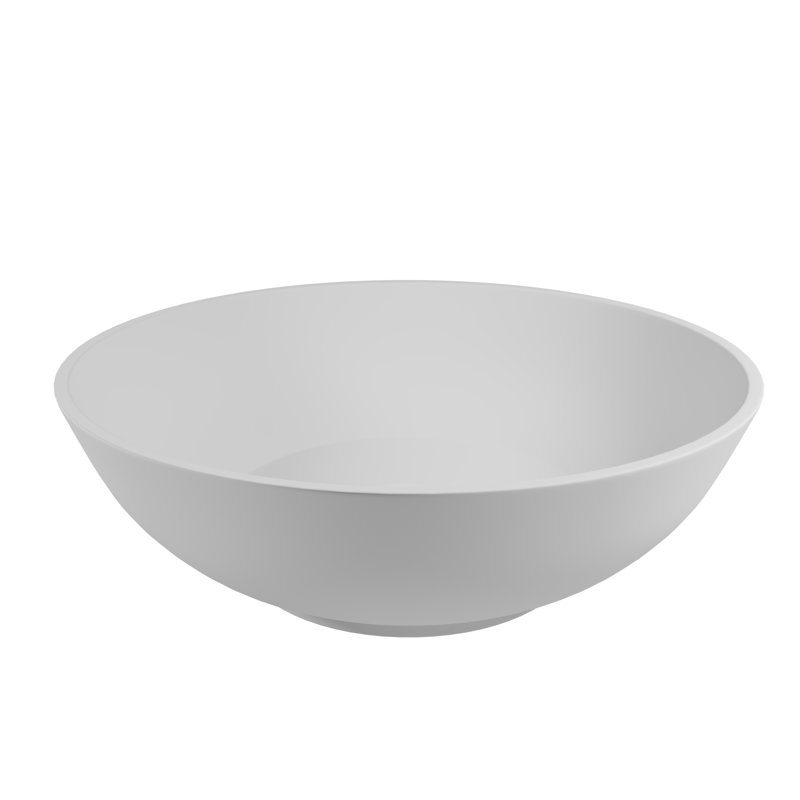 White Circular Vessel Bathroom Sink