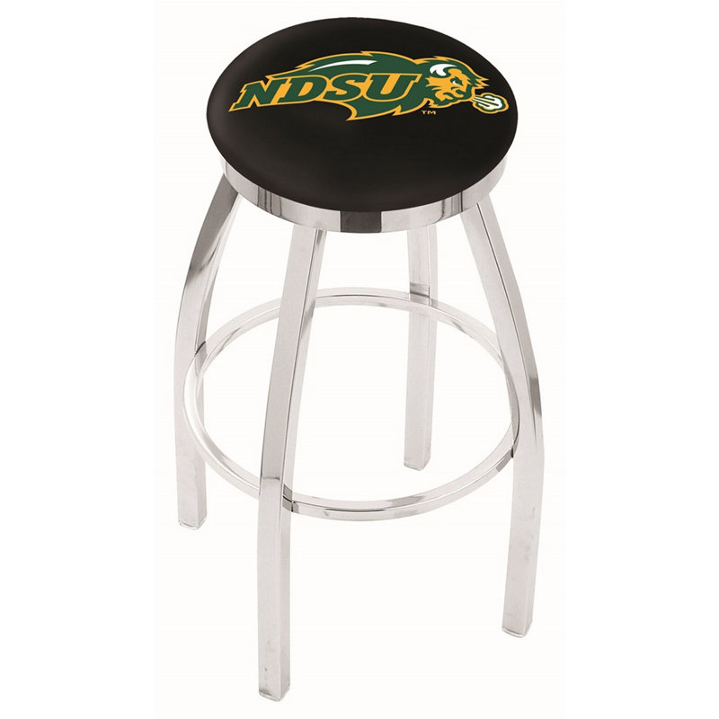 Tabouret tournant 36 "NCAA, North Dakota State - Noir, Chrome