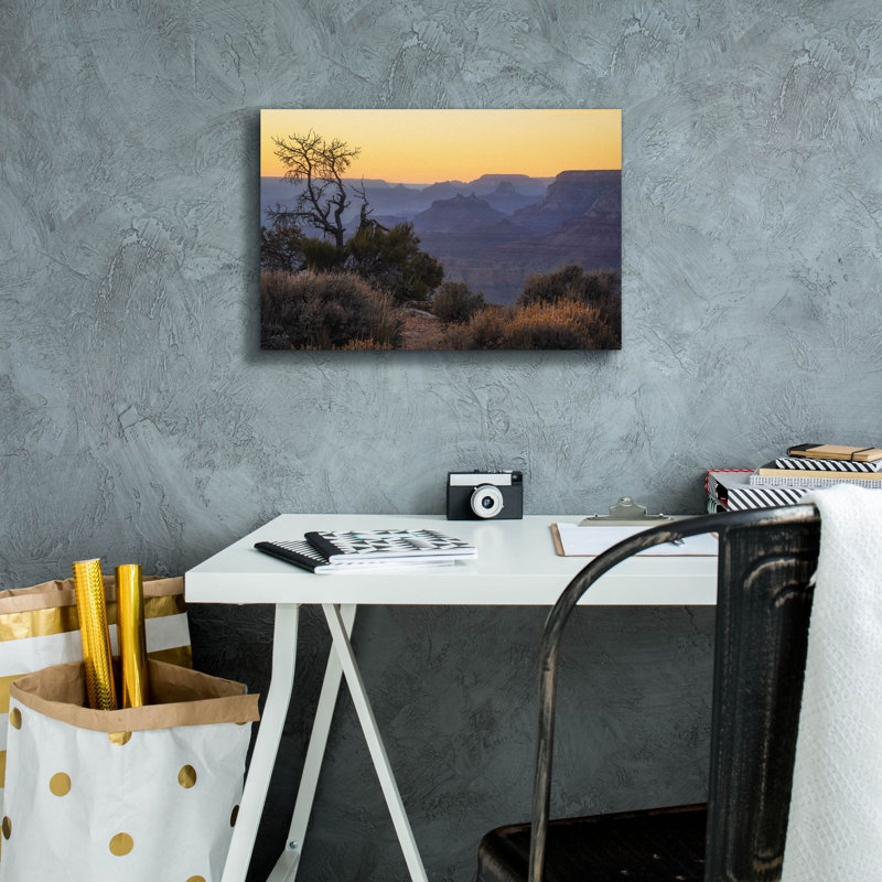  «Grand Canyon Sunset» par Martin Podt, art mural sur toile, 18 po x 12 po, H 12 po x l 18 po