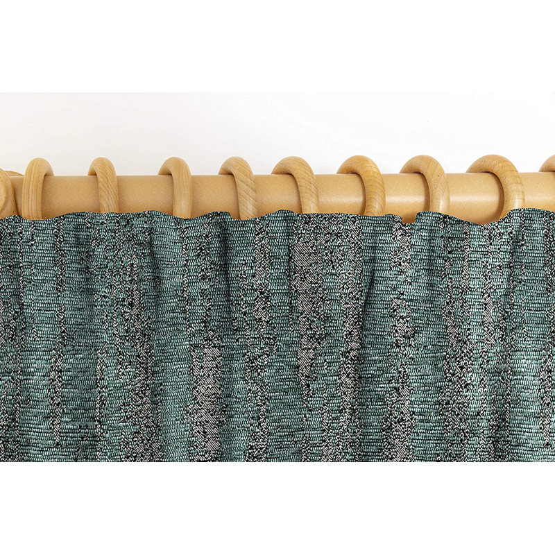 Argueta Blackout Curtain Pair, 167 W x 228 D cm, Teal Green