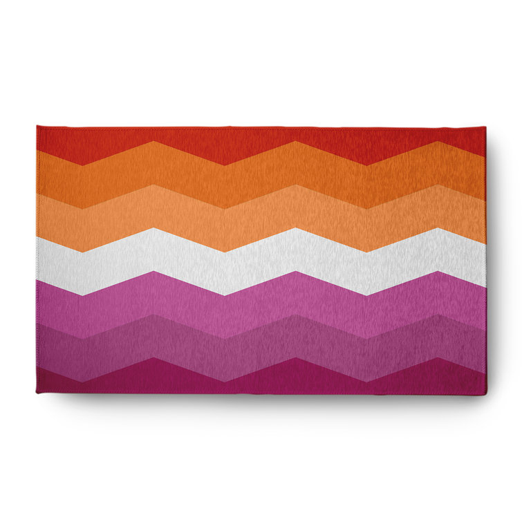Chenille Chevron Indoor Rug
