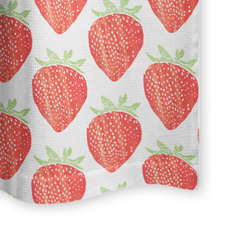 Rideau de douche Watercolor Strawberry