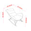 Leisure Rocking Chair For Balcony, Safe Swinging, Brown Comfortable And Breathable Single With Ergonomic Design,