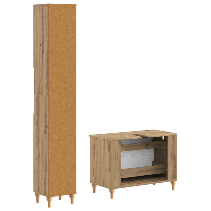 Bathroom Storage Furniture Set, Artisan Oak