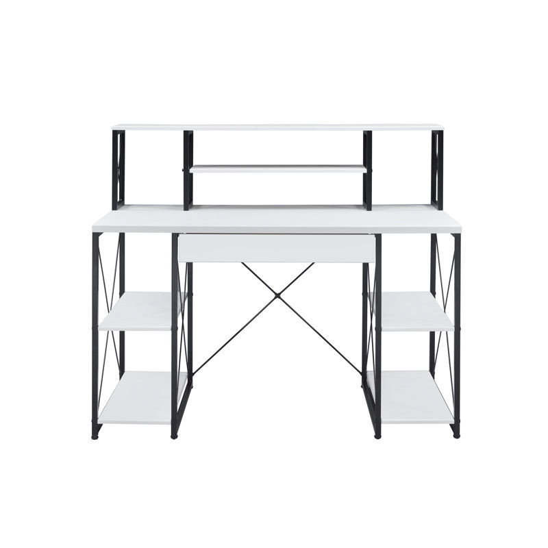 Bureau d'écriture tout usage à finition blanche