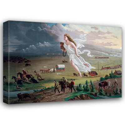 Charlton Home® Gast, John Gallery Wrapped Canvas Art Titled: American Progress (97_53186)