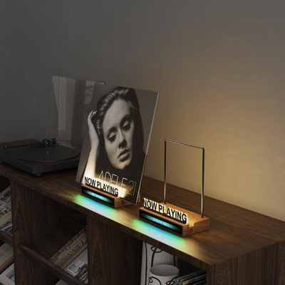 Now Play Vinyle, présentoir pour disque vinyle avec son RVB