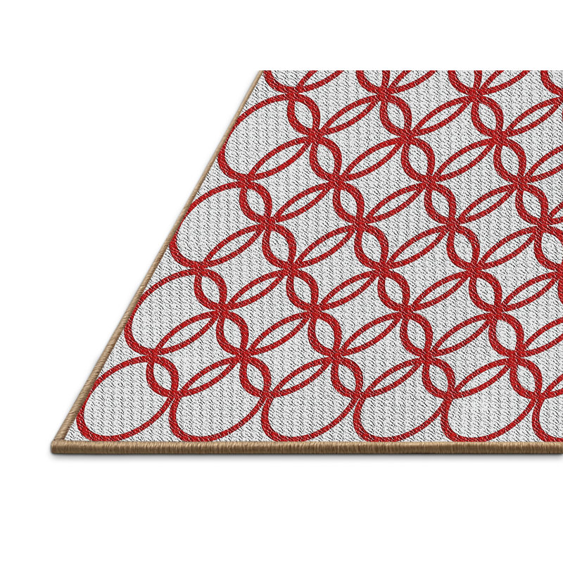 Geometric Indoor Rug, Rectangle 2' x 5'