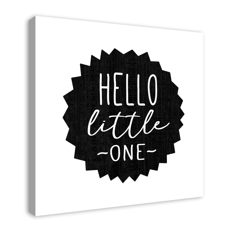 Art sur toile hello little one Macomber, H 30 po x l 30 po x P 1,25 po, Toile tendue