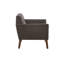 Fauteuil de style Mid-Century moderne avec accoudoirs à boutons, accoudoirs, pieds en bois de pacanier massif, l 37 po x P 29,5 po H 31,5 po fauteuil avec accoudoirs Mid-Century, coussin de siège, pour une assise confortable-888523126