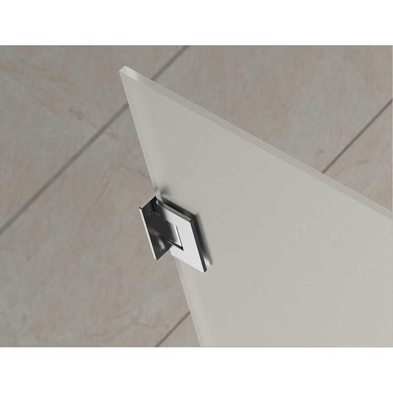 Aquadica GS 30" x 72" Square Hinged Shower Enclosure, Chrome