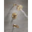 Ensemble de robinet de baignoire et de douche Nicoli 14 Series H2Okinetic, ensemble de pomme de douche et poignées en or brossé, ensemble de garniture de valve, bronze champagne (valve incluse)-83640494