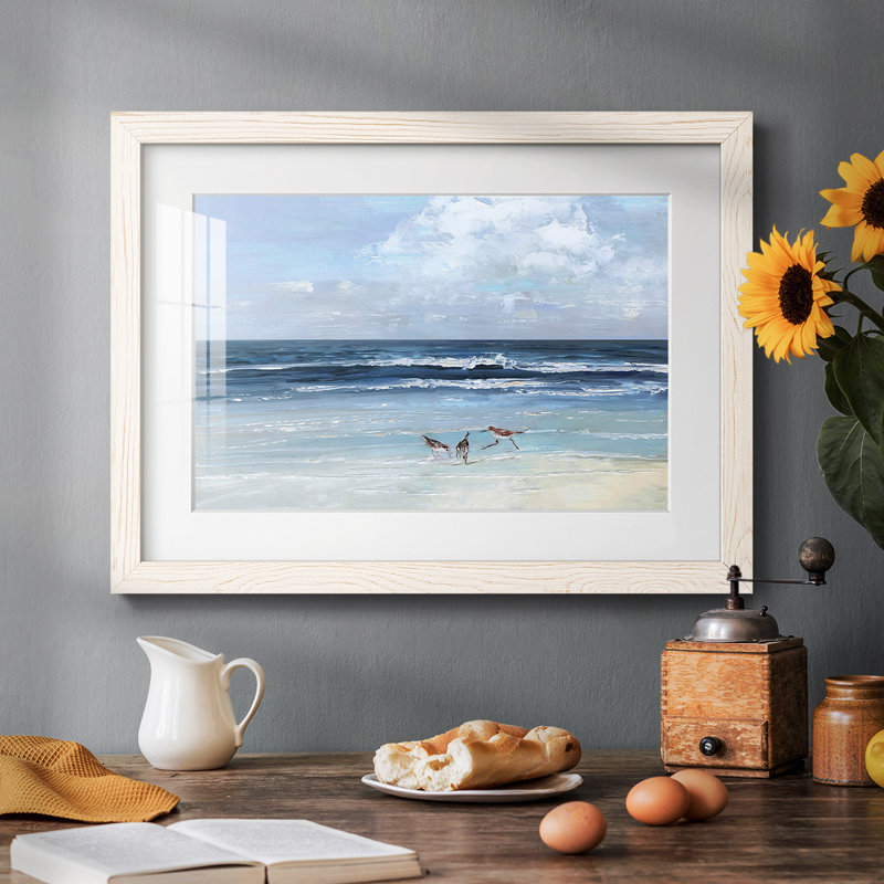 " Beach Trio ", White, 18" H x 26" W x 1.5" D