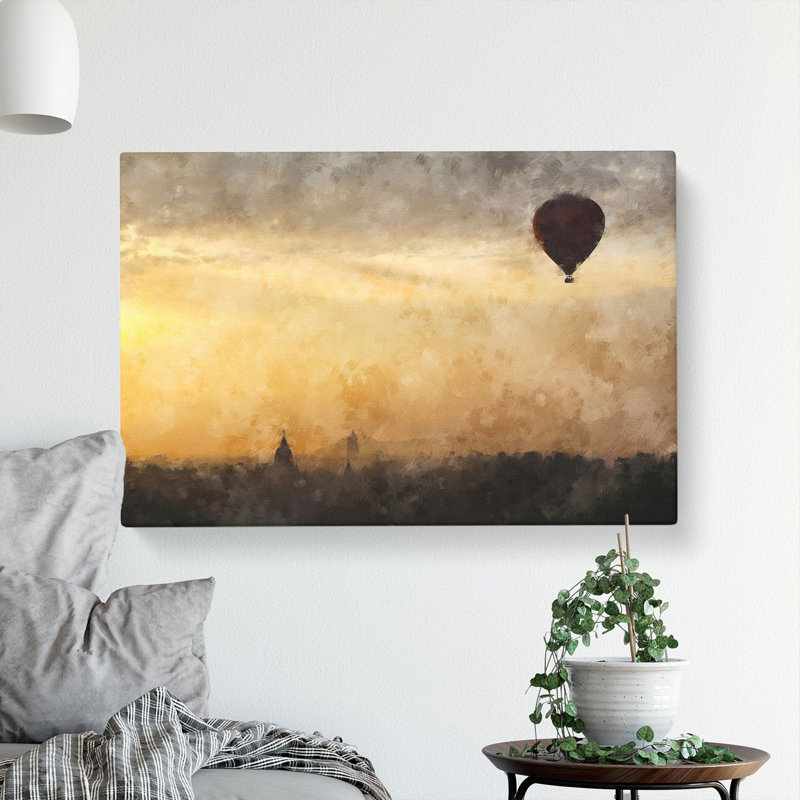 Hot Air Balloon Vol.2 - Wrapped Canvas Painting, 40cm H x 60cm W x 3cm D