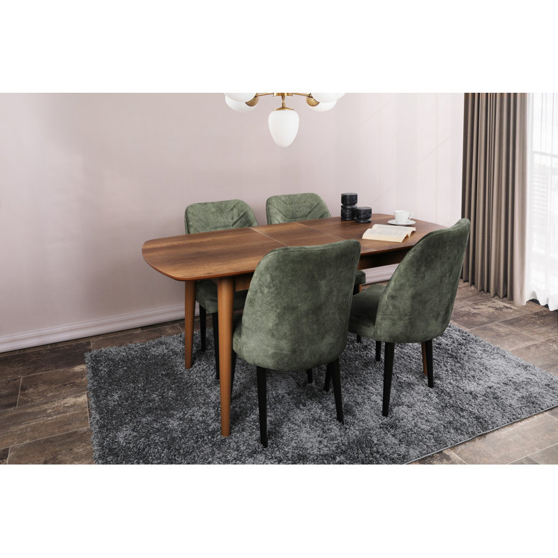 Rimma Extendable Dining Table, Walnut