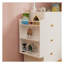 Table à langer multifonctionnelle pour bébé avec rangement - commode de chambre de bébé moderne avec tiroirs profonds, tablettes et support de séchage, blanc