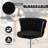 Bar Stools Set Of 2, Velvet Upholstered Bar Chairs With Black Metal Legs, Backs And Footrest Counter Height Bar Stools, Modern Bar Chair For Kitchen Island, Dining Room-688307969
