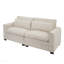Canapé Mid-Century moderne rembourré beige