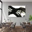 Impression sur toile abstrait foncé-75150594