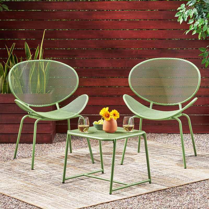 Elba 3-Piece Chat Set, Green