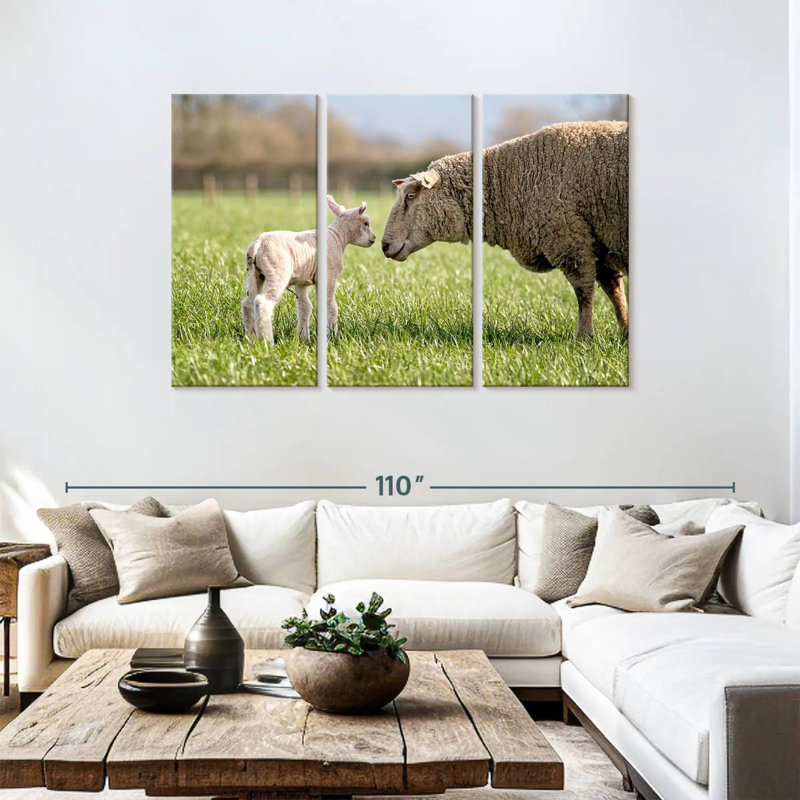 Brampt Sheep Love, 48" H x 74" W