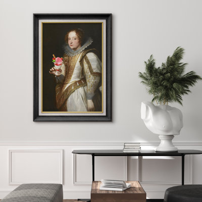 "English British Queen Sundae" sur toile